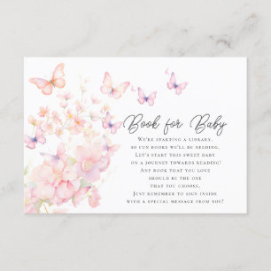 Carte D'accompagnement Papillons Whimsical Book for Baby Encape Card