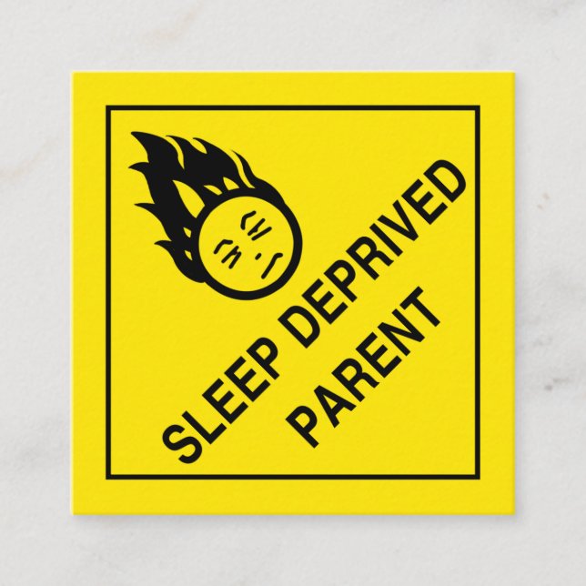 Carte D'accompagnement Parent privé du sommeil (Devant)