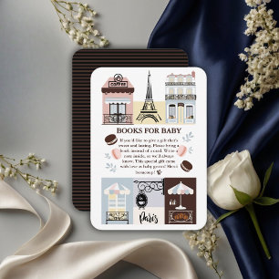 Carte D'accompagnement Paris Café Patisserie Baby shower