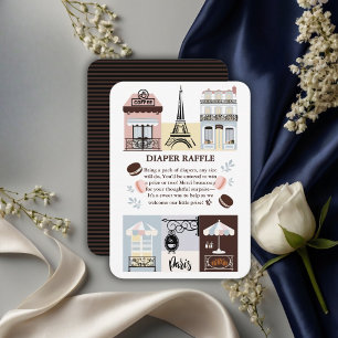 Carte D'accompagnement Paris Café Patisserie Baby shower