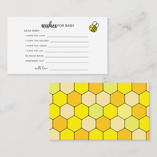 Carte D'accompagnement Partie | voeux pour bébé (Devant / Derrière)