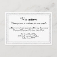 Parties scintillant argentée blanche - Réception