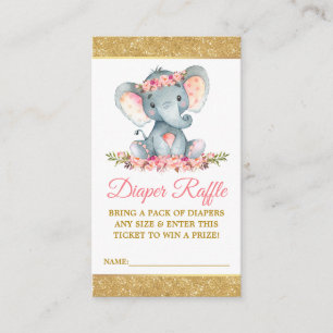 Carte D'accompagnement Parties scintillant de Baby shower floral de la co