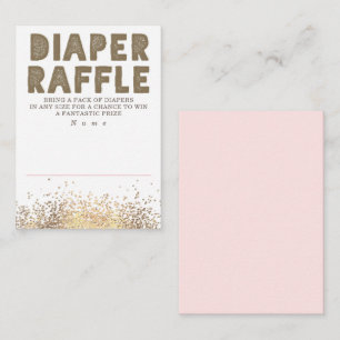 Carte D'accompagnement Parties scintillant d'or Baby shower moderne de ro