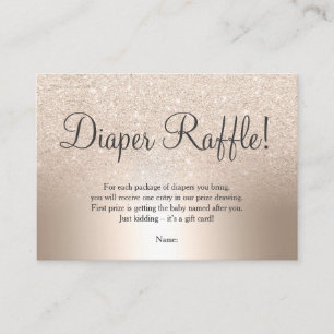 Carte D'accompagnement parties scintillant dorée chic drague de couche mé