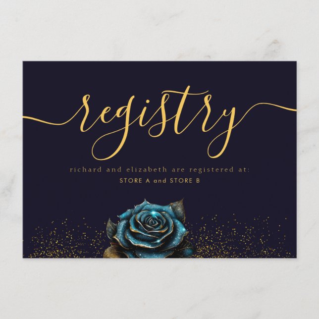 Carte D'accompagnement Parties scintillant Rose gothique foncé (Devant)