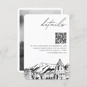 Carte D'accompagnement Pasadena Mariage Petits détails Code QR
