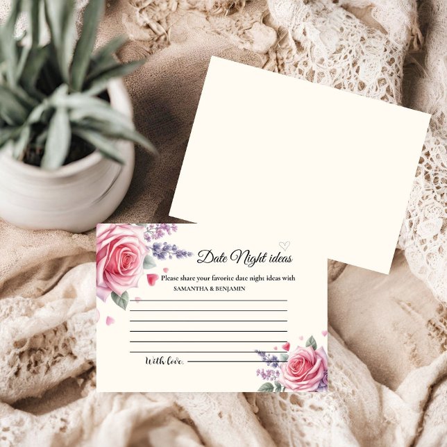 Carte D'accompagnement Pastel Crème glacée Date Nuit Idées Fête des marié (Créateur téléchargé)