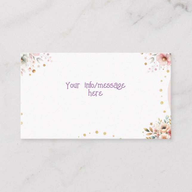 Carte D'accompagnement Pastel magique Whimsical unicorn anniversaire de e (Devant)