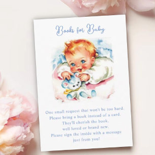 Carte D'accompagnement Pastel Vintage Baby Girl Baby shower Demande de ré