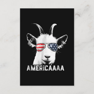 Carte D'accompagnement Patriotic Goat Funny