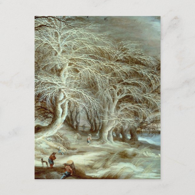 Carte D'accompagnement Paysage hivernal Gijsbrecht Leytens (Devant)