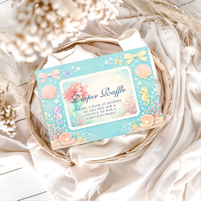 Carte D'accompagnement Pearl Tide Mermaid Diapper Raffle (Créateur téléchargé)