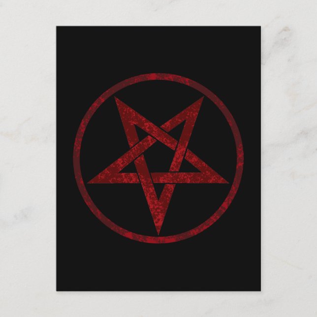 Carte D'accompagnement Pentagramme du Diable Rouge (Devant)