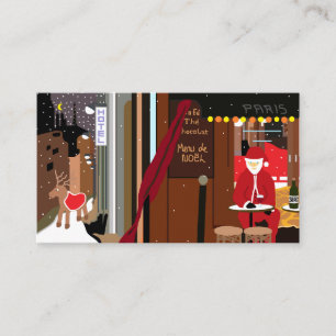 Carte D'accompagnement Père Noël à Paris, Noël