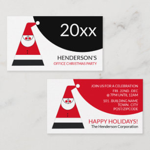 Carte D'accompagnement Père Noël Abstraite, billet de fête de Noël