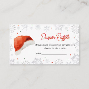 Carte D'accompagnement Père Noël Baby Casquette Baby shower Déchets Raffl