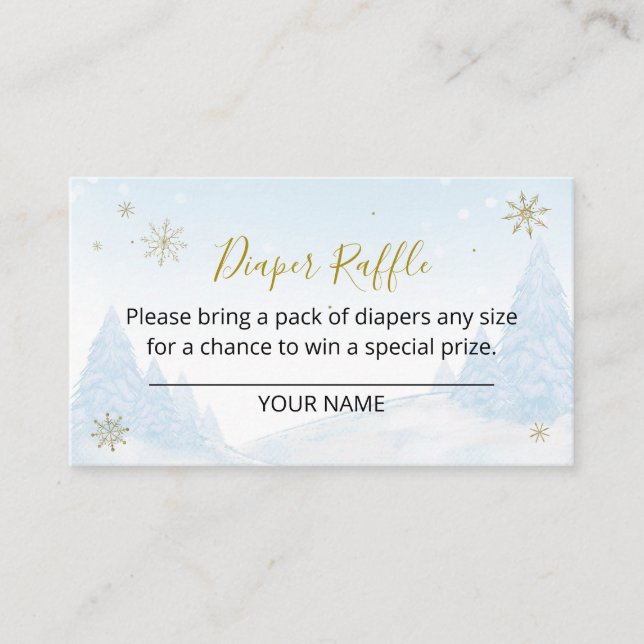 Carte D'accompagnement Père Noël Baby Christmas Baby Diaper Raffle (Devant)