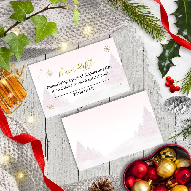 Carte D'accompagnement Père Noël Baby Christmas Baby Diaper Raffle Encein (Créateur téléchargé)
