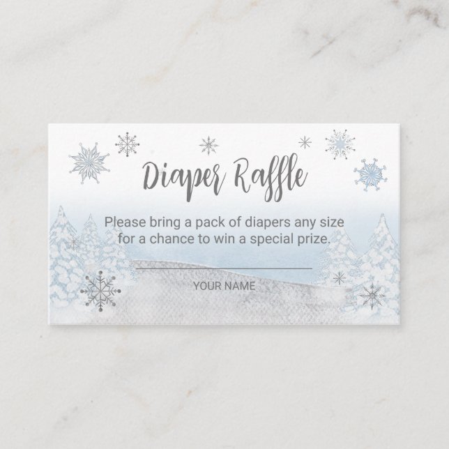 Carte D'accompagnement Père Noël Baby Christmas Baby Diaper Raffle Encein (Devant)