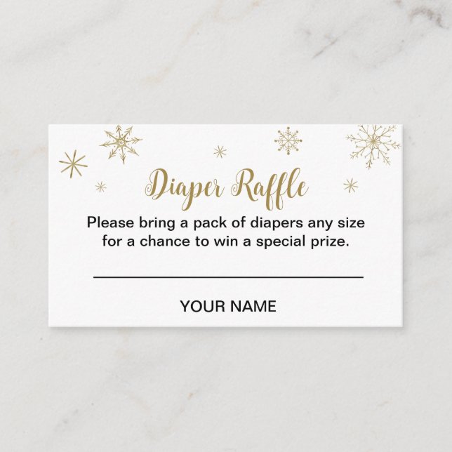 Carte D'accompagnement Père Noël Baby Christmas Baby Diaper Raffle Encein (Devant)