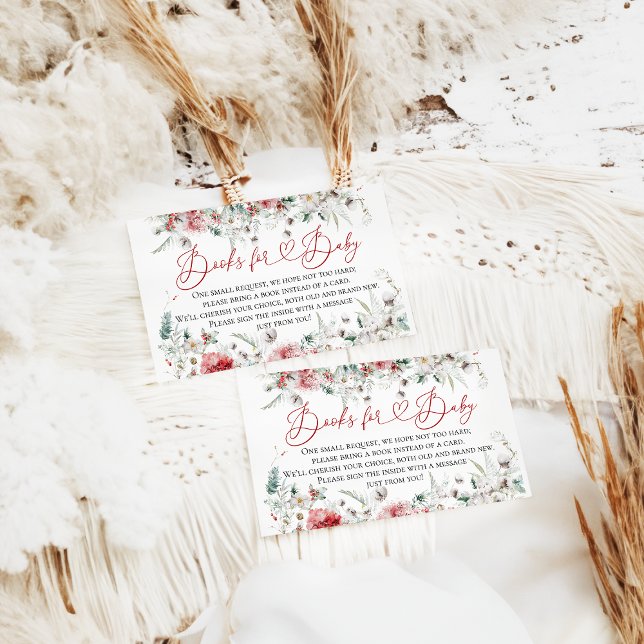 Carte D'accompagnement Père Noël Baby Christmas Baby shower Livres neutre (Créateur téléchargé)