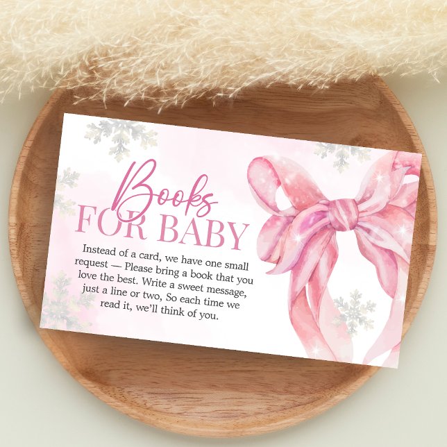 Carte D'accompagnement Père Noël Baby Christmas Baby shower Livres pour b (Pink Coquette Winter Baby Shower Books for Baby)