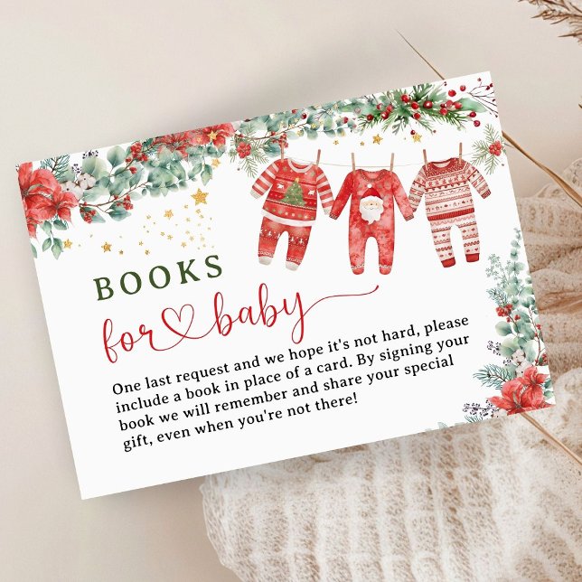 Carte D'accompagnement Père Noël Baby Christmas Baby shower Livres pour b (Créateur téléchargé)