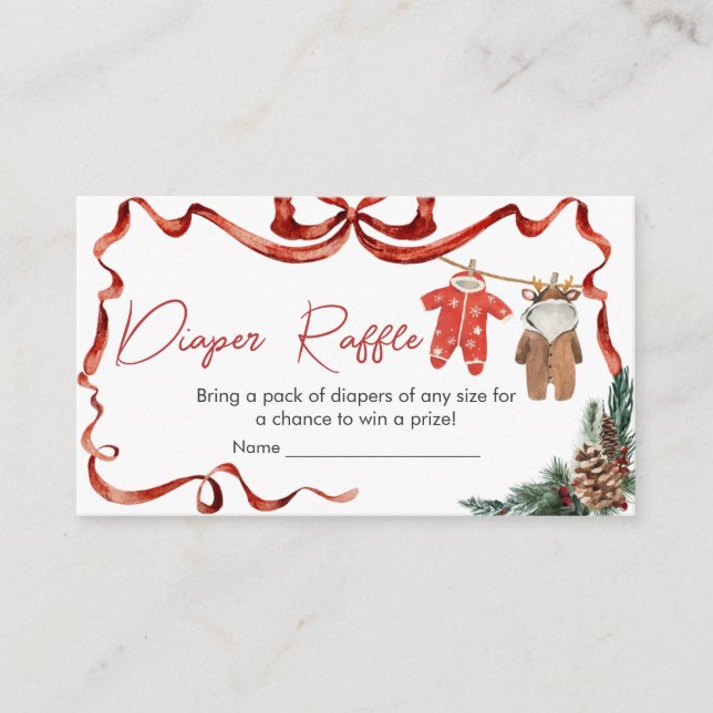 Carte D'accompagnement Père Noël Vêtements de bébé Noël Bébé Déchets Raff (Devant)