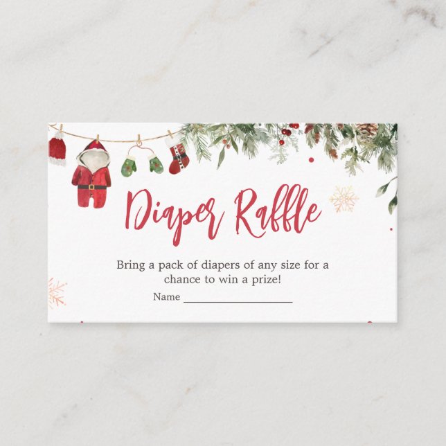 Carte D'accompagnement Père Noël Vêtements pour bébés Hiver Brochure de N (Devant)