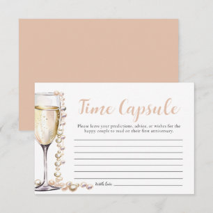 Carte D'accompagnement Perles et poursuites Fête des mariées temps Capsul