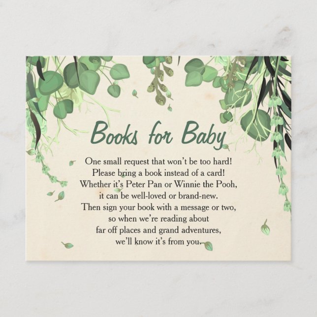 Carte D'accompagnement Peter Pan Neverland Livres pour Baby Insert (Devant)