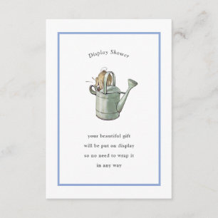 Carte D'accompagnement Peter Rabbit Bleu Vintage affichage douche