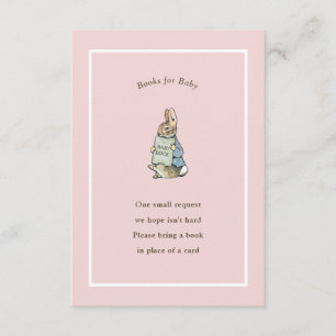 Carte D'accompagnement Peter Rabbit Pink Vintage Baby Book