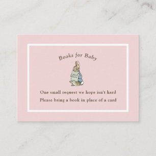 Carte D'accompagnement Peter Rabbit Pink Vintage Baby Book