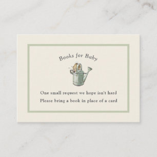 Carte D'accompagnement Peter Rabbit Sage Green Vintage Baby Book