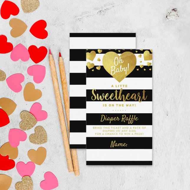 Carte D'accompagnement Petit amour Baby shower de la Saint Valentin (Créateur téléchargé)