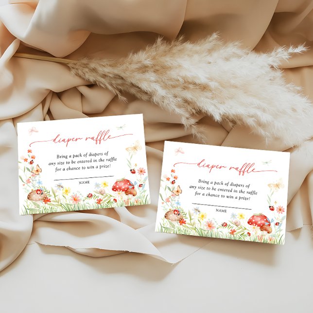 Carte D'accompagnement Petit Amour Bug Garden Diaper Raffle (Créateur téléchargé)