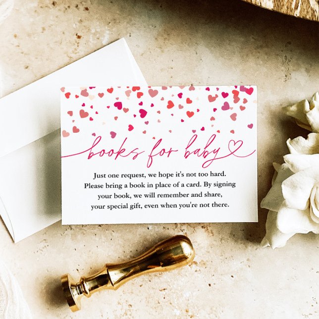Carte D'accompagnement Petit Baby shower amoureux, Livres pour bébé (Créateur téléchargé)
