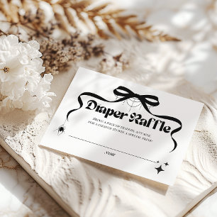 Carte D'accompagnement Petit Boo gothique Halloween Baby shower couche