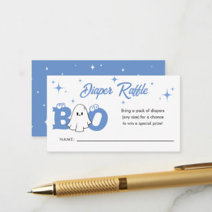 Carte D'accompagnement Petit Boo Halloween Baby shower Déchets Raffle