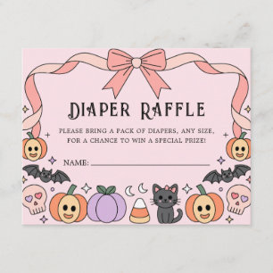 Carte D'accompagnement Petit Boo Halloween Coquette Déchets Raffle