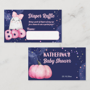 Carte D'accompagnement Petit boo Halloween fille baby shower de couche to