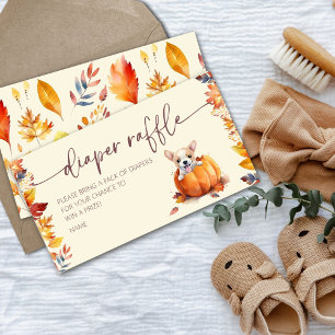 Carte D'accompagnement Petit Citrouille Baby shower de rousseur de chiot