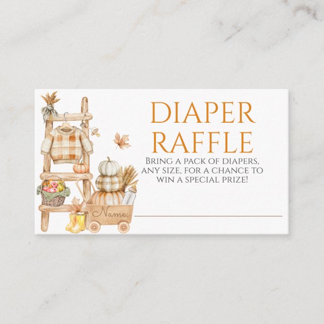 Carte D'accompagnement Petit Citrouille Rustic Farm Baby shower couche (Devant)