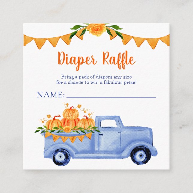 Carte D'accompagnement Petit Citrouille Triplet Garçon Déchets Raffin (Devant)