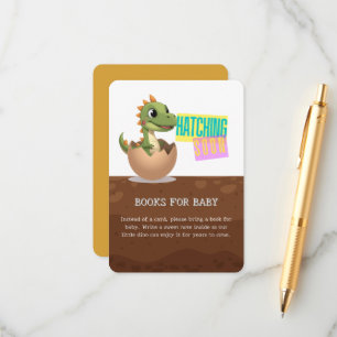 Carte D'accompagnement Petit dinosaure qui va éclore bientôt