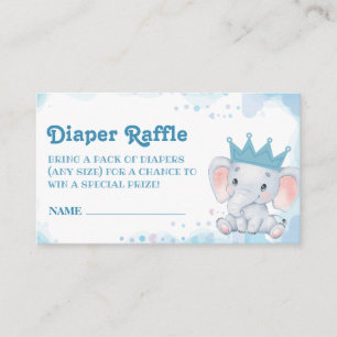 Carte D'accompagnement Petit éléphant d'arachide Bleu Déchets Billet