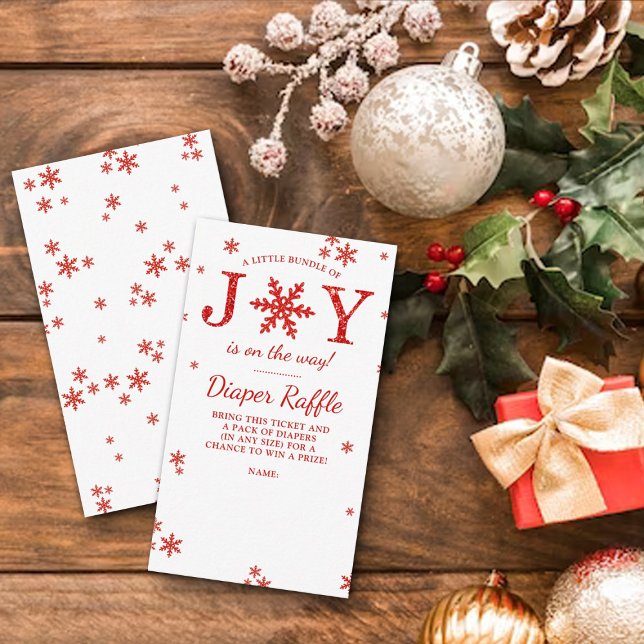 Carte D'accompagnement Petit Ensemble De Joie Baby shower De Noël (Créateur téléchargé)