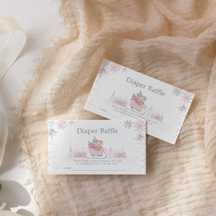 Carte D'accompagnement Petit flocon de neige sur le chemin du Baby shower